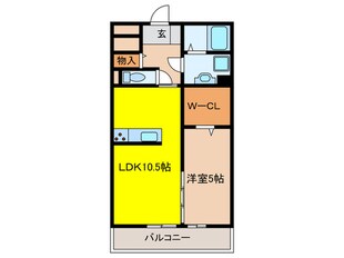 メゾン・ド・クルーの物件間取画像